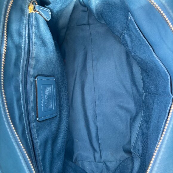 Coach Blue Tote Bag F58846 - Picture 5 of 10